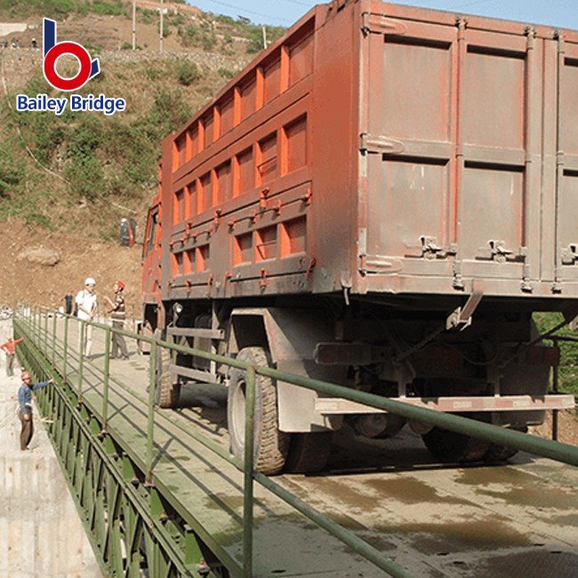 Steel Structure Prefab Portable Bailey Bridge With Galvanization Corrosion