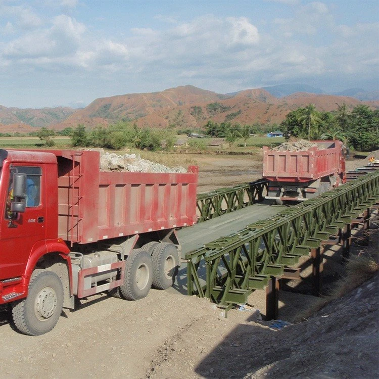 Philippines Type 321 30-meter Double-Row Single-Layer Reinforced Bailey Steel Bridge suppliers