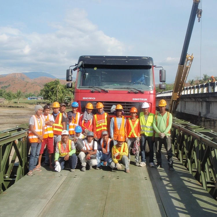 Philippines Type 321 30-meter Double-Row Single-Layer Reinforced Bailey Steel Bridge